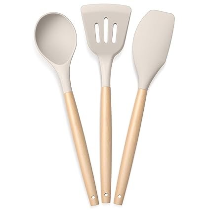 PANCA Silicone Non Stick Spatula Set of 3