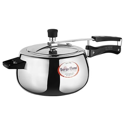 Surya Flame Aluminium 5 Litre Pressure Cooker