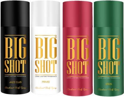 OSCAR Big Shot Deodorant Jazz Club, Privee & Eros (150ml each) Deodorant Spray – For Men
