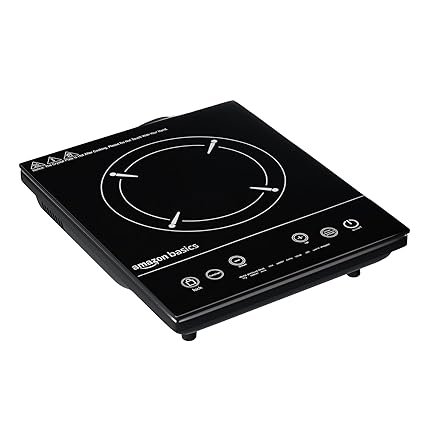 Amazon Basics AB-ICT-CB-2000 2000 Watts Crystal Polished Induction Cooktop
