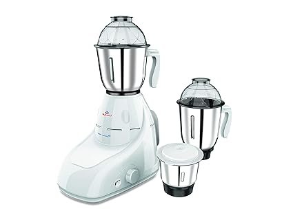 Bajaj GX 8 750 watts DLX 750W Mixer Grinder with 3 Jars, White | Plastic
