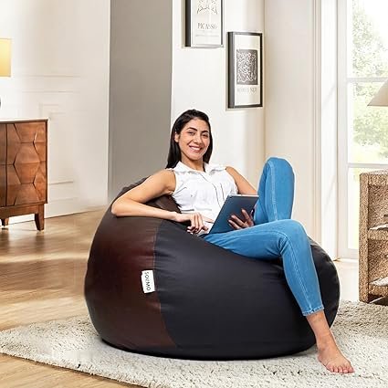 Amazon Brand Solimo Premium Faux Leather Bean Bag