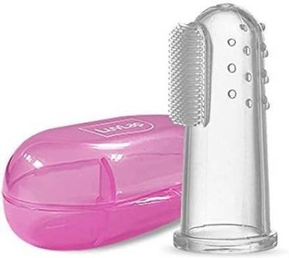 Daydreamer Baby Finger Toothbrush Teeth Clear Soft Silicone Tooth Brush Rubber Pack of 01 Soft Toothbrush