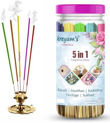 Kreyam’s Incense Sticks Variety Pack For Puja Meditation And Negative Energy Kreyam’s Incense Sticks Variety Pack For Puja Meditation And Negative Energy