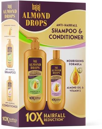 BAJAJ Almond Drops Anti Hairfall Shampoo and Conditioner Combo Kit (515 ml) BAJAJ Almond Drops Anti Hairfall Shampoo and Conditioner Combo Kit (515 ml)