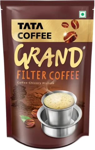 Tata Coffee Grand Filter Coffee, 200g, Coffee-Chicory Mixture (70% Coffee and 30% Chicory)