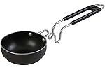 Tosaa Premium Hard Anodised Tadka Pan, 90mm, Black