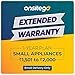 ONSITEGO 1 Year Extended Warranty For Small Household Appliances From Rs. 1501-2000, Blue