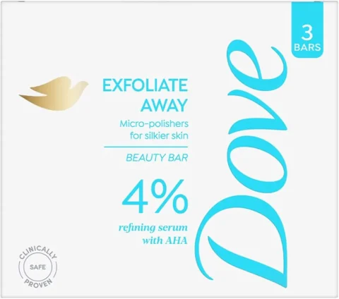 Dove Exfoliate Away Serum Beauty Bar 375g (125g x 3)
