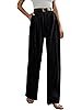 GRECIILOOKS High Waist Cotton Trousers for Women – Flared Parachute Pants with Side Pockets