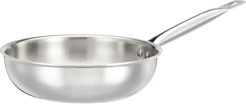 Amazon Brand – Solimo Stainless Steel Triply Frying Pan (Small Size/ 22Cm)