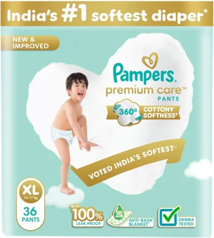 Pampers Premium Care Pant Style Baby Diapers Extra-Large (XL size)