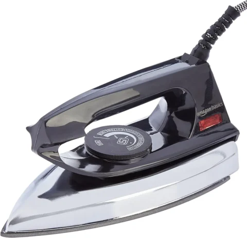 amazon basics 750 Watt Dry Iron with Non-Stick Soleplate