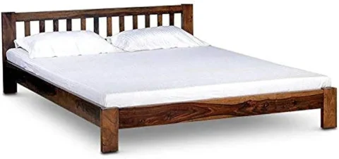Mamta Decoration Sheesham Wood Queen Size Bed for Bedroom Stylish