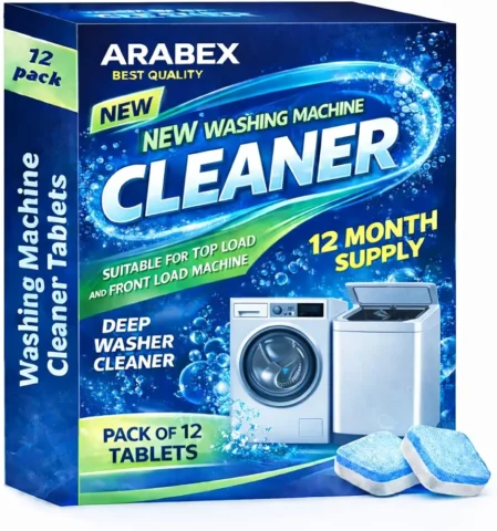Washing Machine Cleaner Tablets 12 Pack Clean Inside Drum And Laundry Tub Seal.(12-PACK)