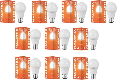 Halonix 10W B22 LED Cool Day Light Bulb, Pack of 10