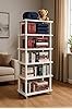 VIPEK Multipurpose 6-Shelf Plastic Book Shelf Rack with Wheels