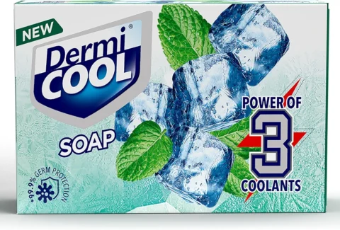 Dermicool Soap With The Power Of 3 Coolants – Camphor, Menthol, Thyme Oil