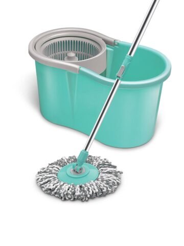 SPOTZERO by MILTON Mini Spin Mop Aqua Green – Bathroom Accessories for Unisex